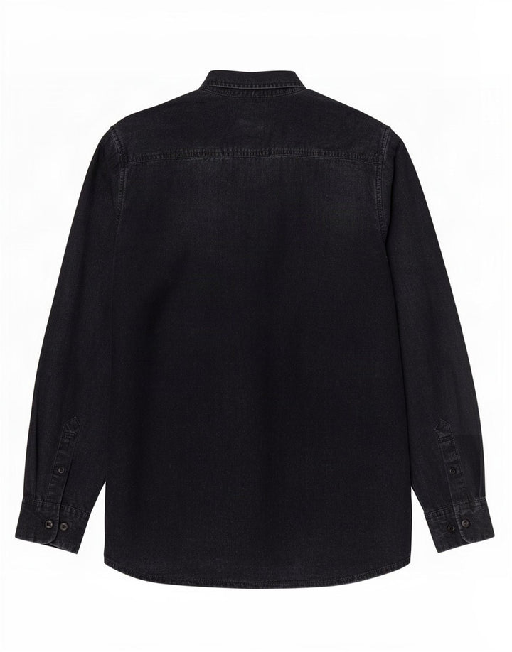 Camisa Vans Hombre Mediana Negra Algodón