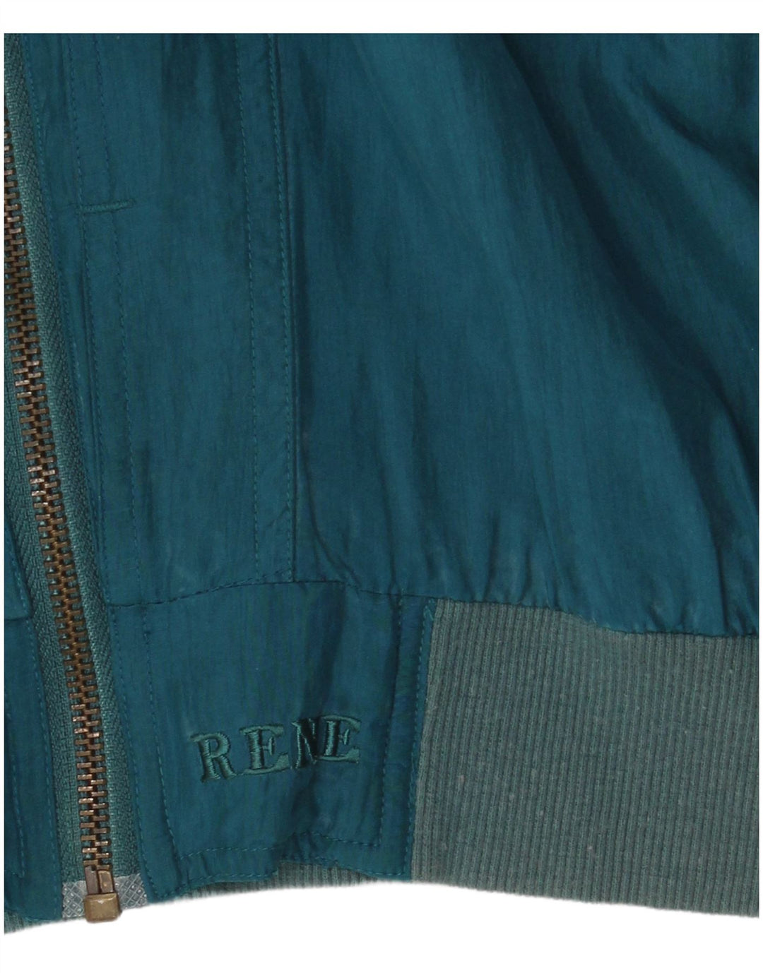 Rene Chaqueta Bomber para Hombre UK 38 Seda Azul Mediana
