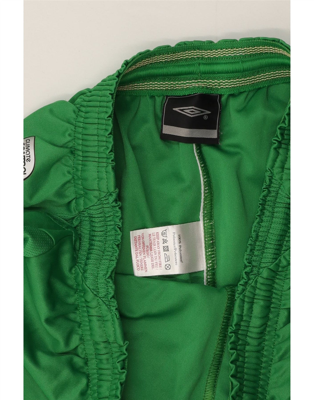 Pantalones cortos deportivos Umbro para hombre poliéster verde grande