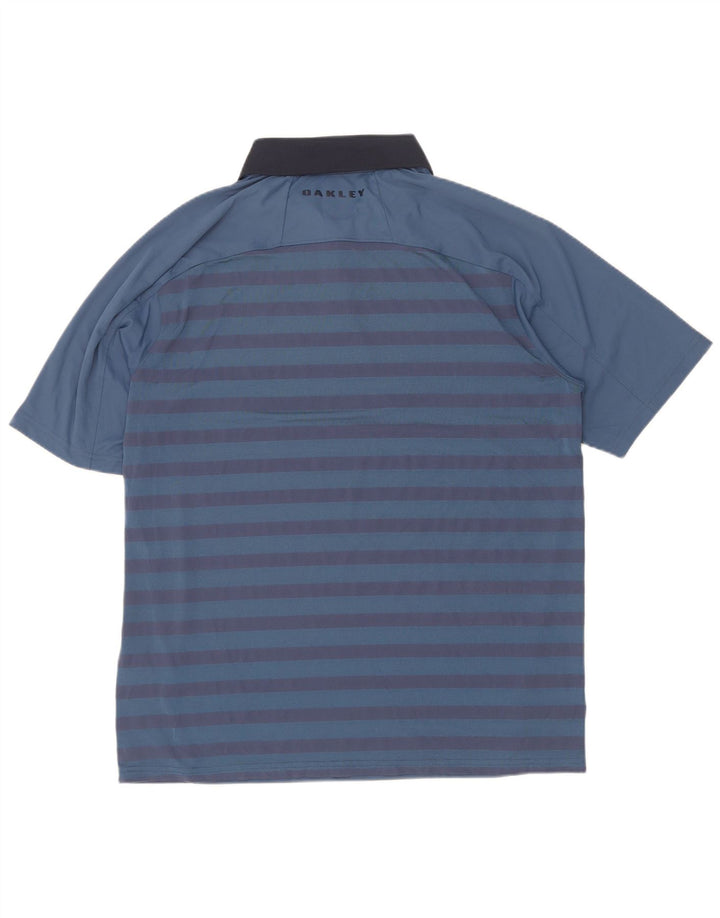 Oakley Polo De Corte Regular Para Hombre Poliéster A Rayas Azul Grande