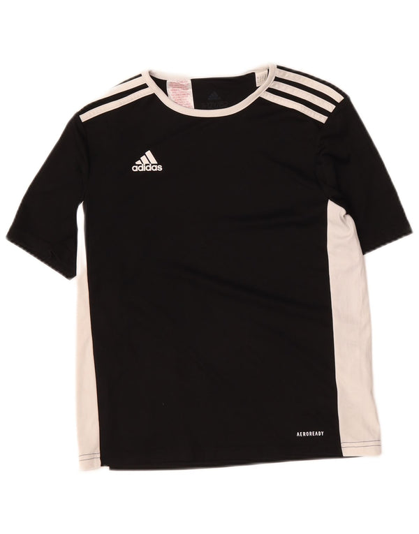 Adidas Camiseta Aeroready para niños 11-12 años Negro Colorblock Poliéster