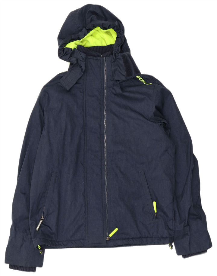 Superdry Chaqueta cortavientos estampada para hombre Reino Unido 40 Grande Azul marino
