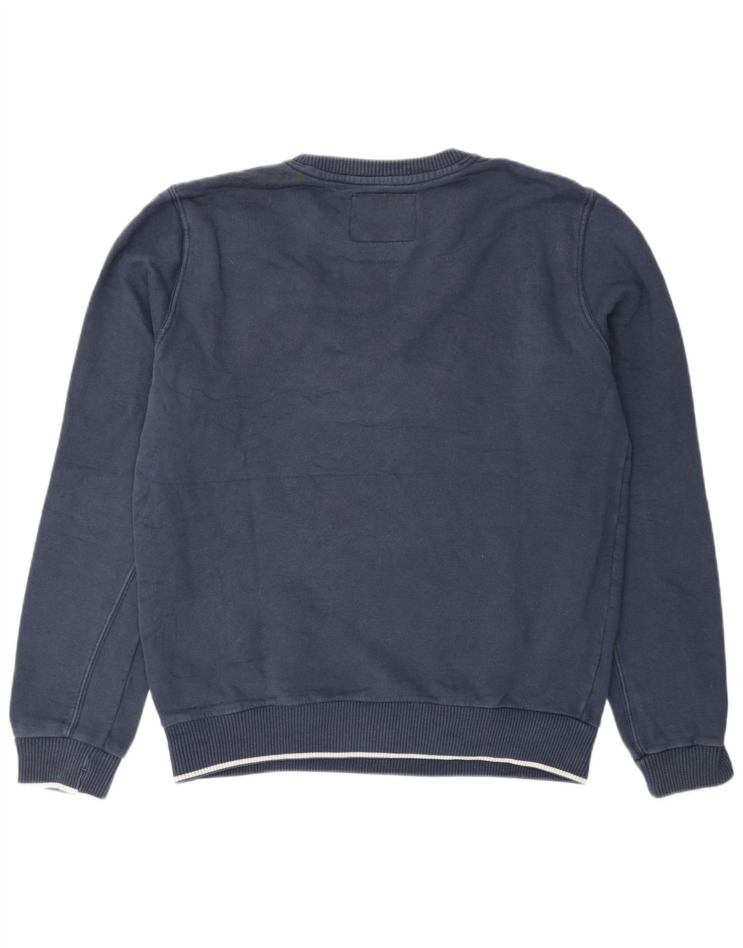 Woolrich Hombre Sudadera Gráfica Jumper Large Azul Marino Algodón