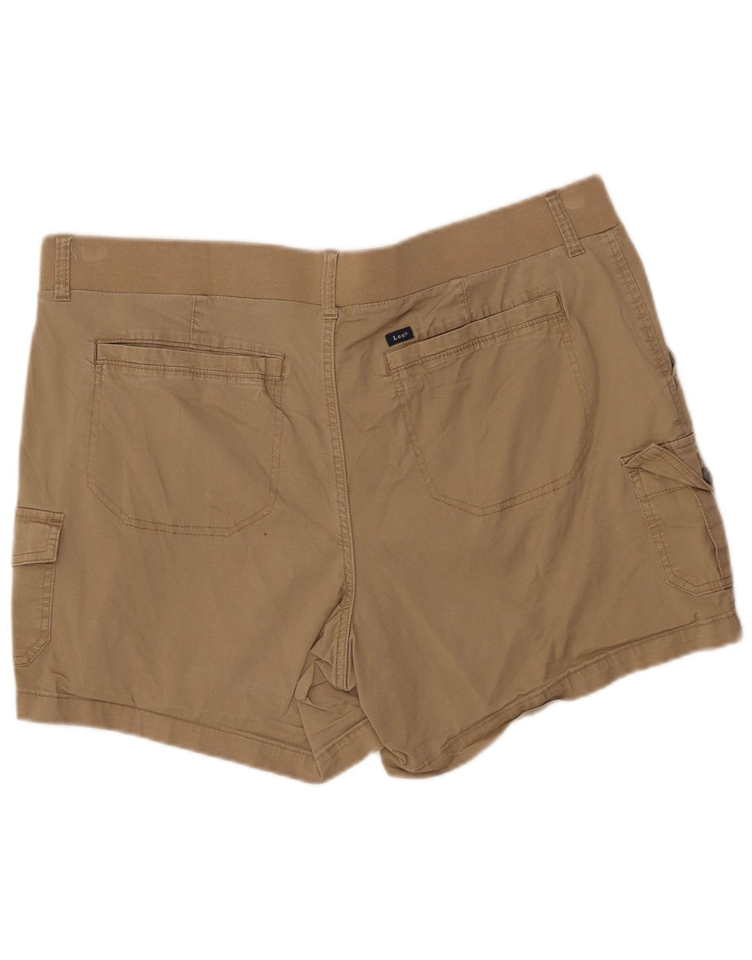 LEE Pantalones cortos cargo para mujer US 20 3XL W40 Algodón beige