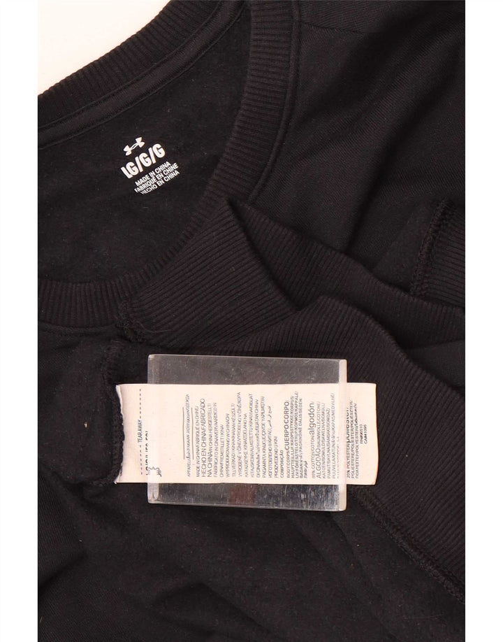 Under Armour Hombre Sudadera Jumper Grande Algodón Negro