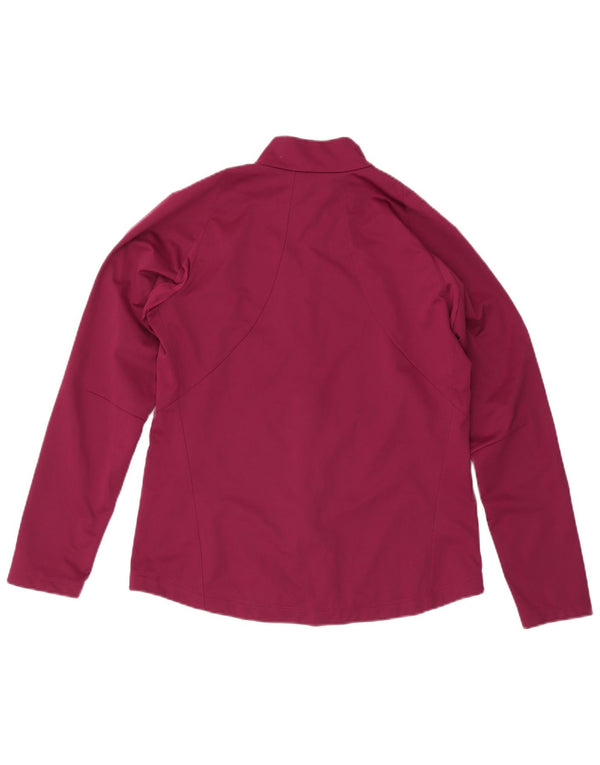 Asics - Chaqueta de chándal para mujer, talla 40, talla grande, poliéster burdeos