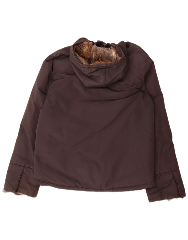 Woolrich Chaqueta acolchada con capucha para mujer UK 46 Large Brown