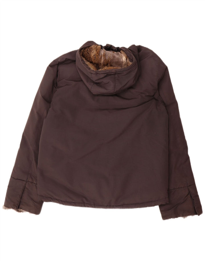 Woolrich Chaqueta acolchada con capucha para mujer UK 46 Large Brown