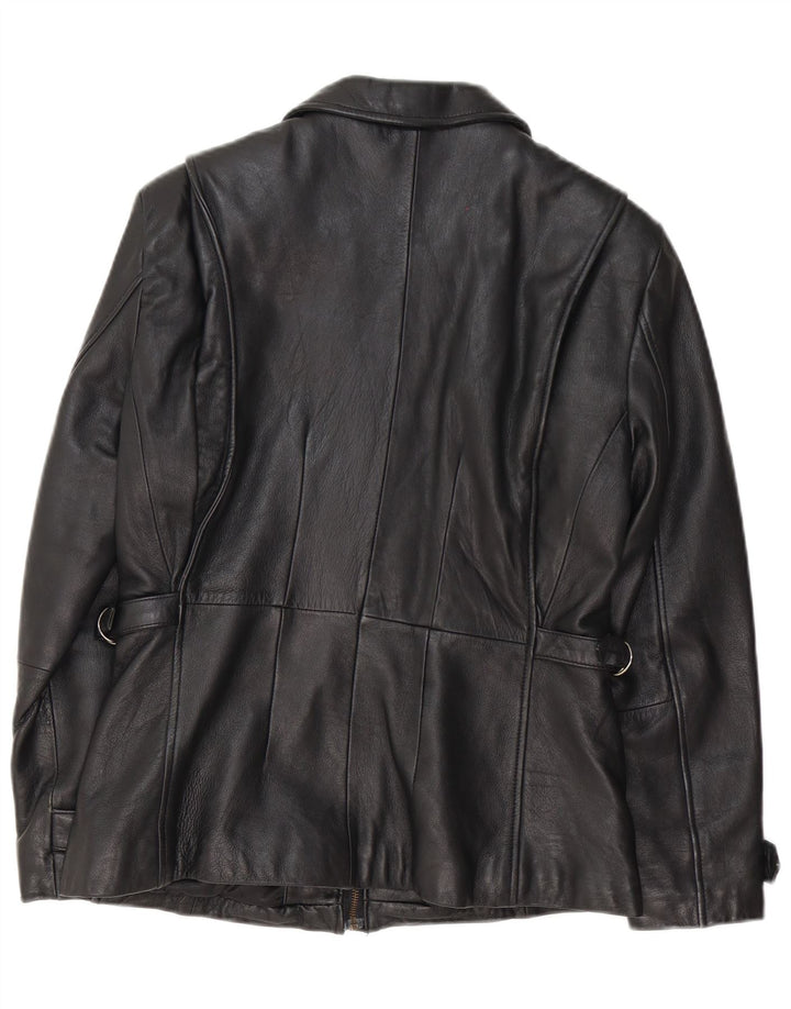 Wilsons Chaqueta de cuero para mujer UK 10 Small Black Classic