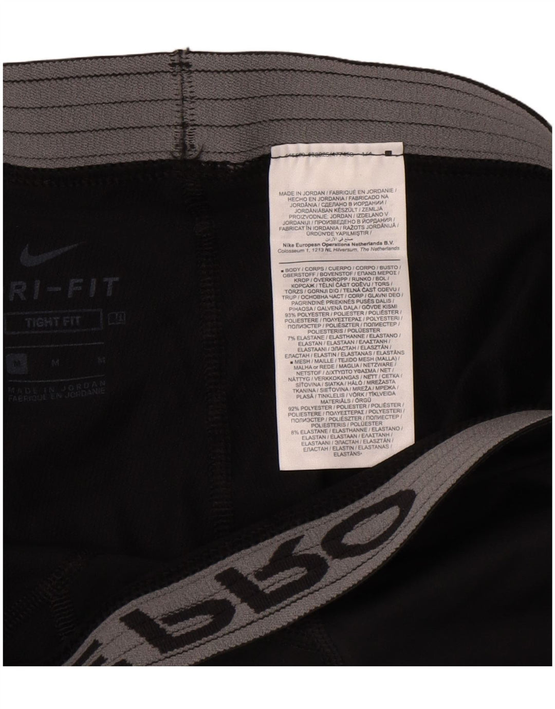 Leggings Nike Dri Fit Graphic para hombre Poliéster negro mediano
