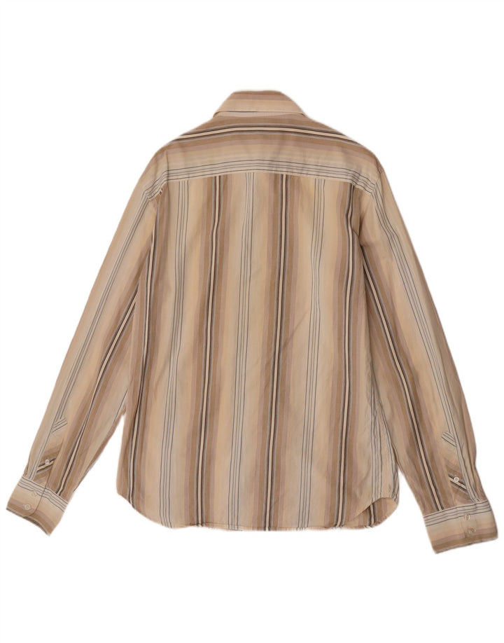 Camisa de hombre French Connection de algodón a rayas en beige medio
