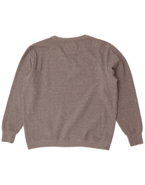 Superdry Hombre Sudadera Gráfica Jumper XL Algodón Moteado Gris