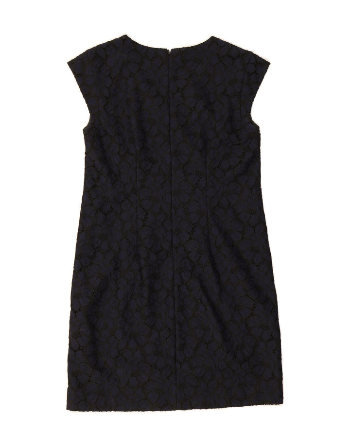 J. CREW Womens Sheath Dress US 8 Medium Navy Blue Floral Vintage J. Crew and Second-Hand J. Crew from Messina Hembry 
