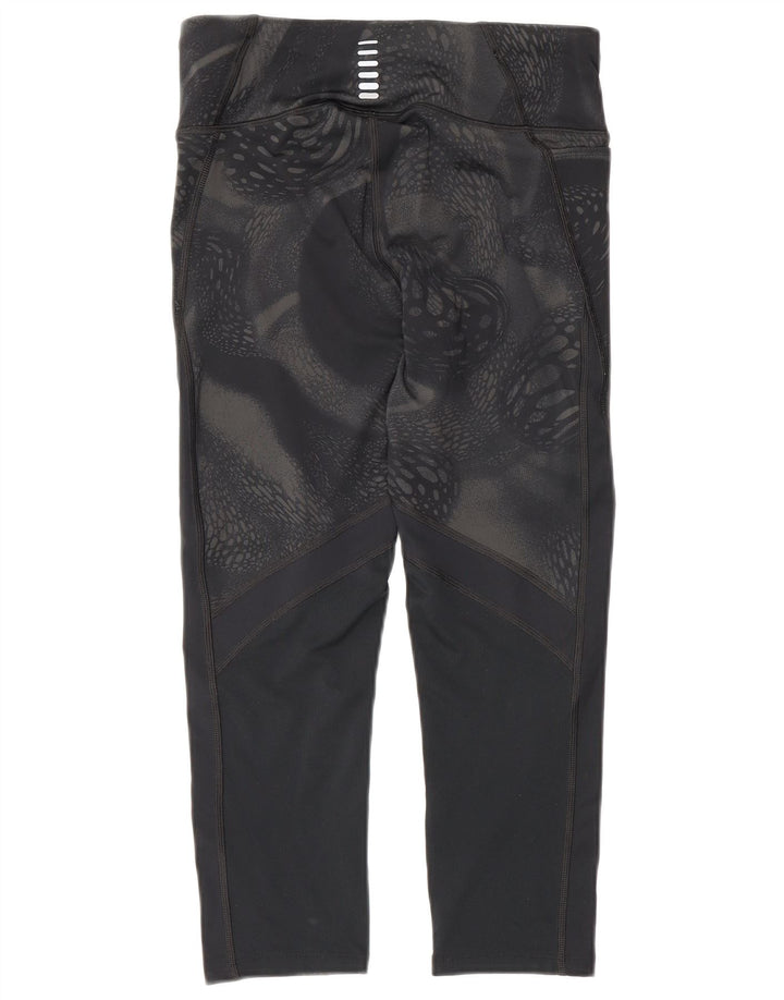 Under Armour Leggings capri de compresión para mujer UK 10 Small Black Geométrico