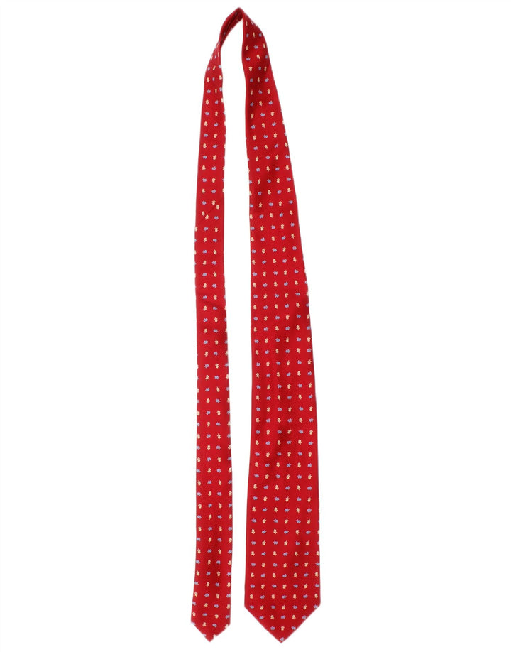 E.Marinella Corbata para hombre Talla única Seda floral roja