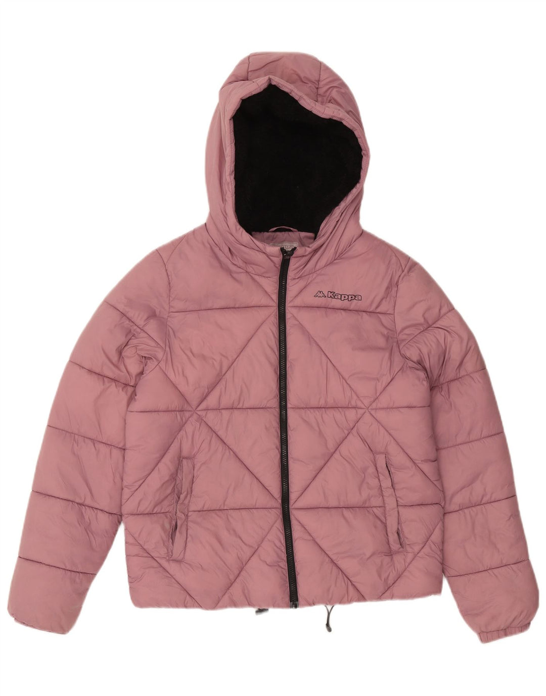 Kappa Chaqueta acolchada con capucha para mujer UK 46 Large Pink