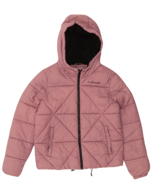 Kappa Chaqueta acolchada con capucha para mujer UK 46 Large Pink