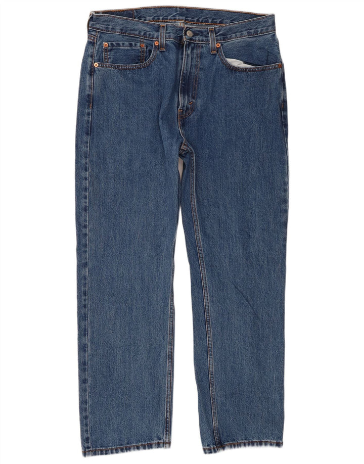 Levi's Hombre 505 Vaqueros Rectos W35 L30 Algodón Azul