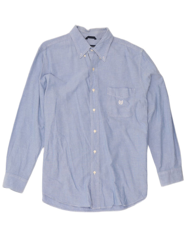 Chaps Camisa para hombre grande de algodón azul