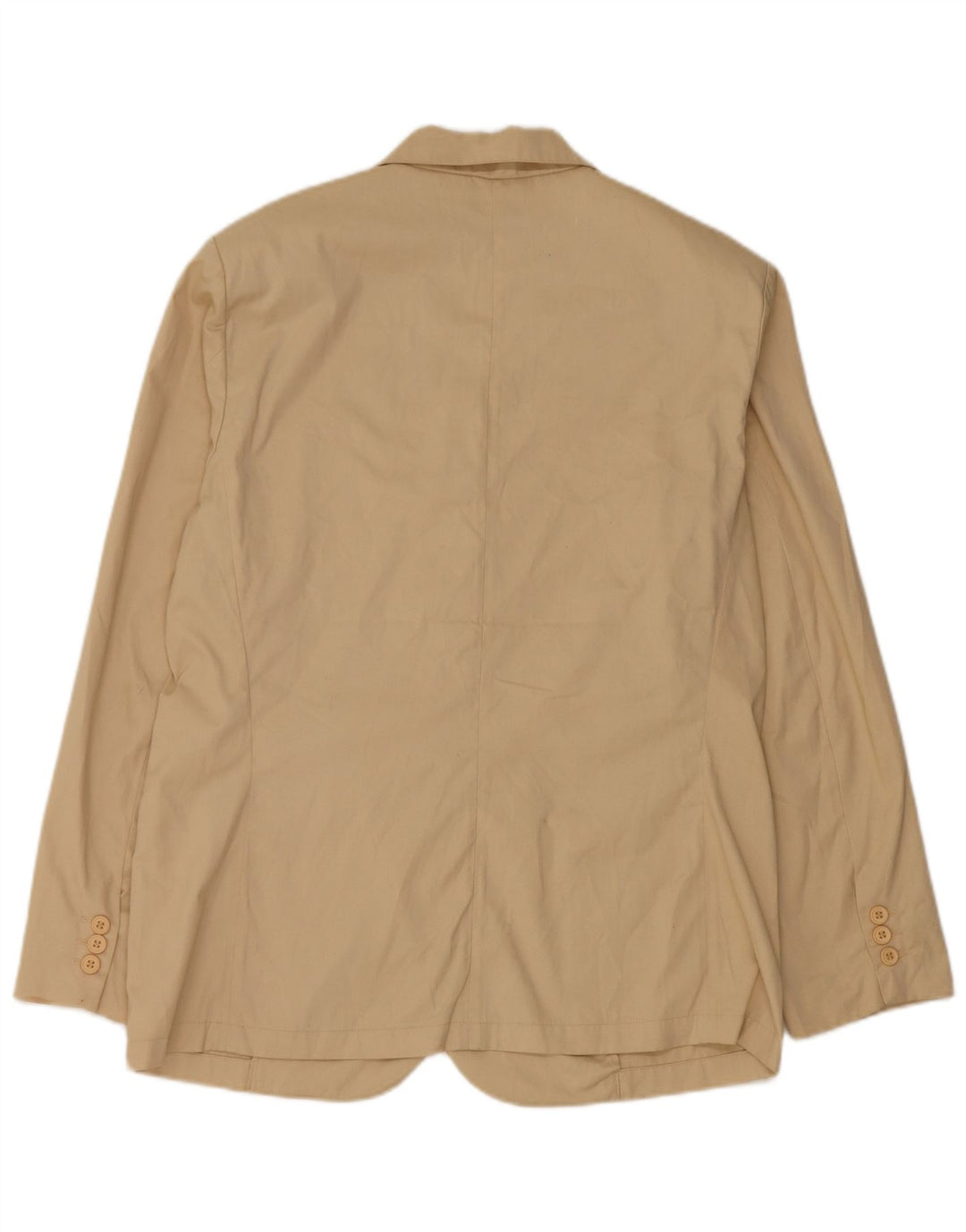 Chaqueta tipo blazer de 2 botones para mujer con globo UK 40 XL Algodón beige