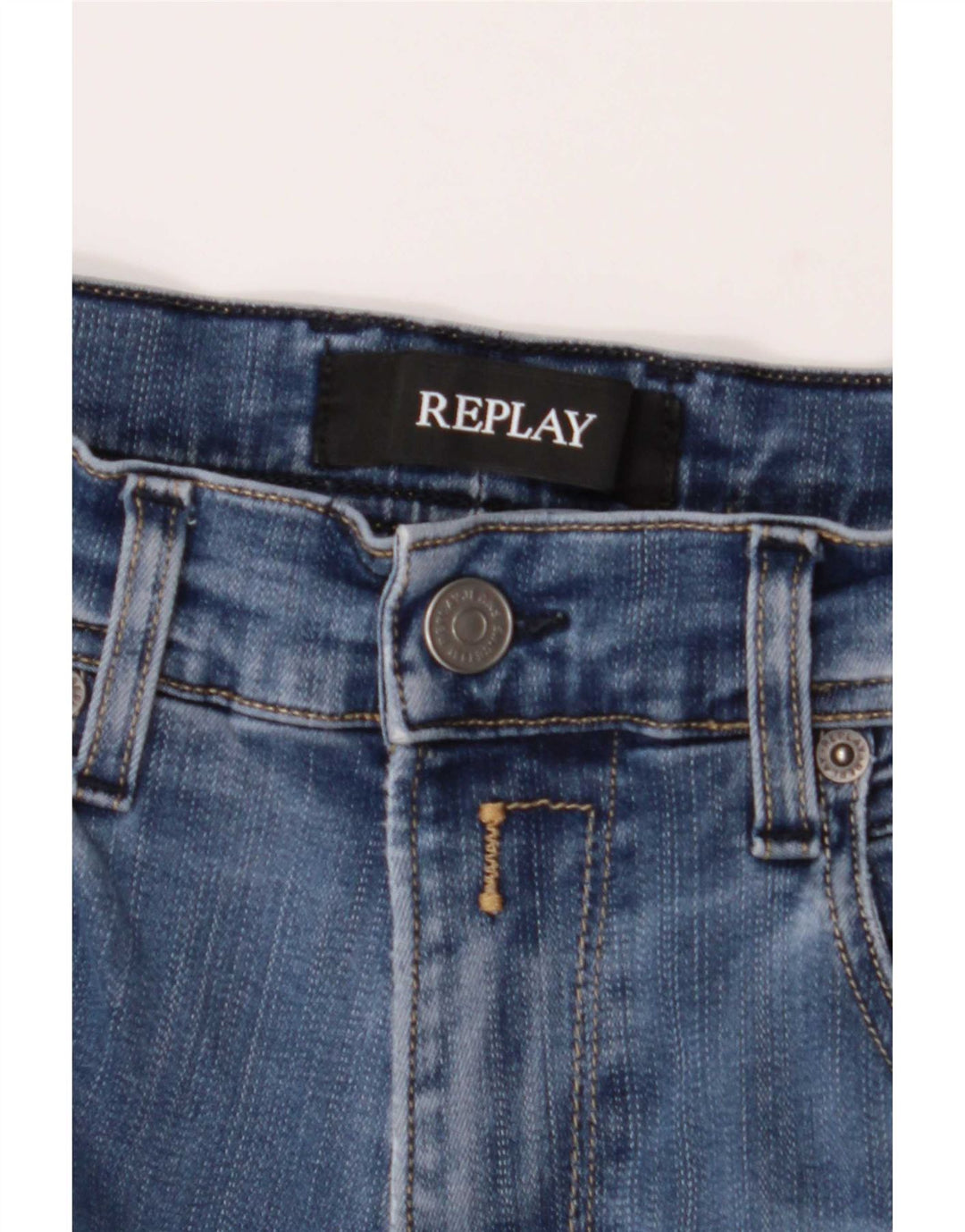 Replay Jeans rectos para hombre W30 L29 Azul