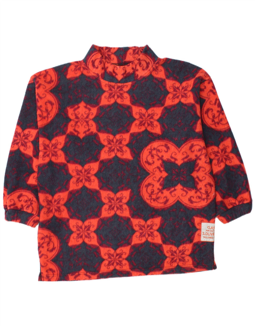 S.Oliver Jersey Polar Hombre XL Poliéster Floral Azul Marino