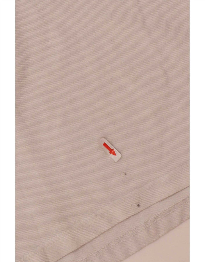 Polo Massimo Dutti Hombre 2XL Blanco Algodón