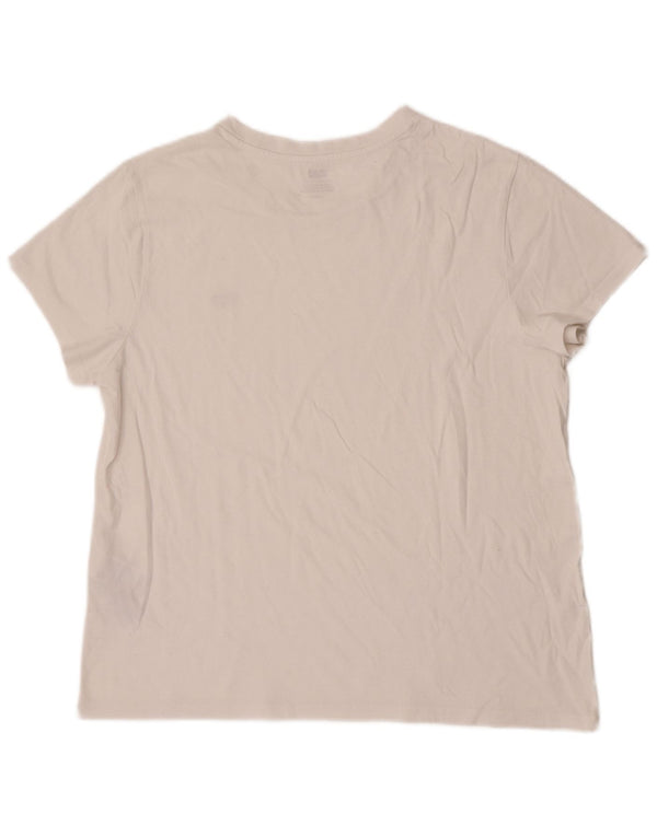 Levi's Camiseta Mujer Top UK 40 XL Algodón Blanco