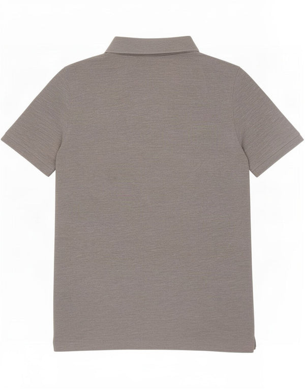 Crew Clothing Polo para hombre Algodón moteado gris grande