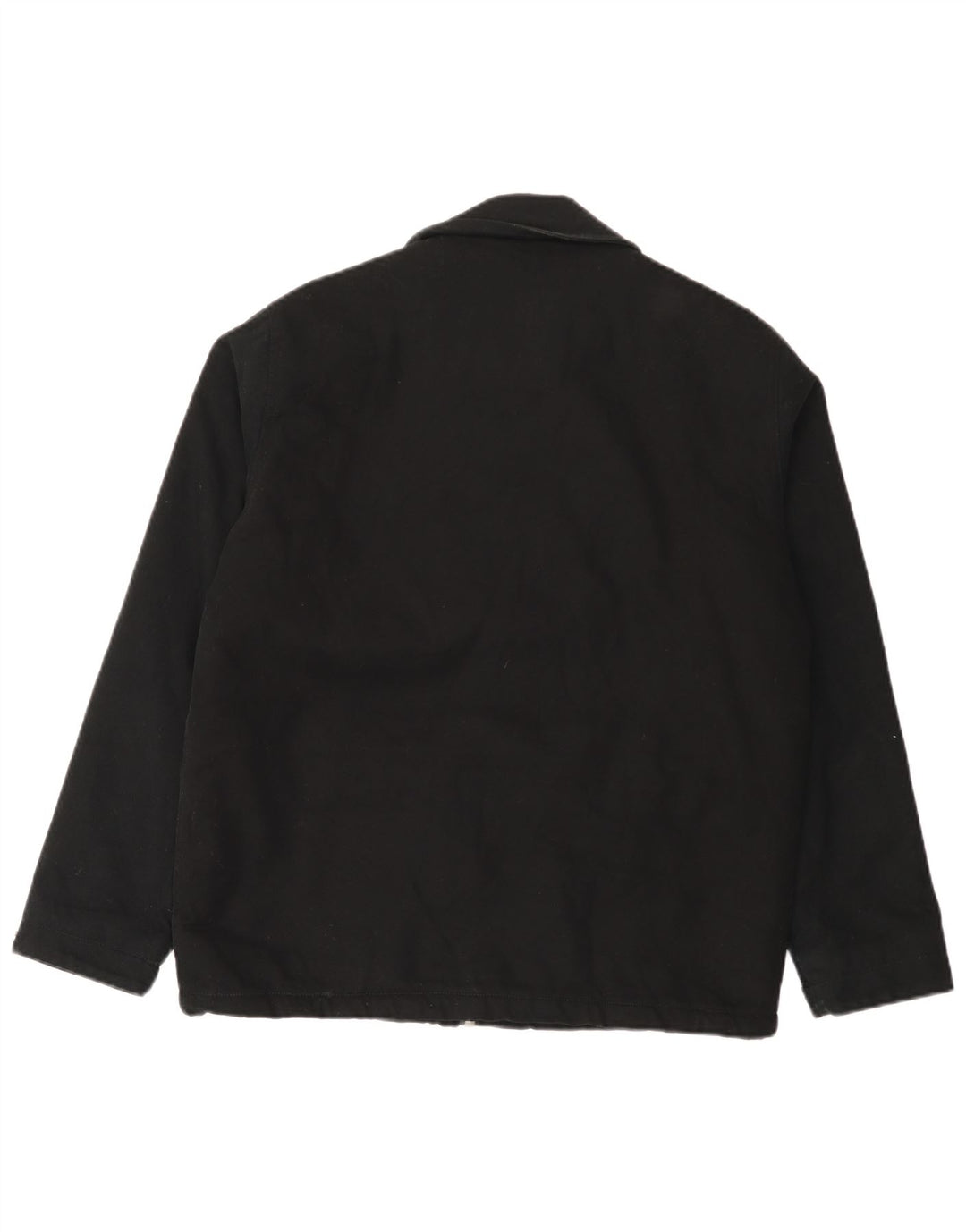 Zara Mens Utility Jacket UK 38 Mediano Negro Algodón
