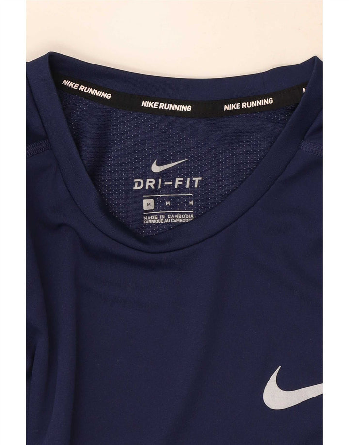 Camiseta Nike Dri Fit para hombre, talla mediana, azul marino