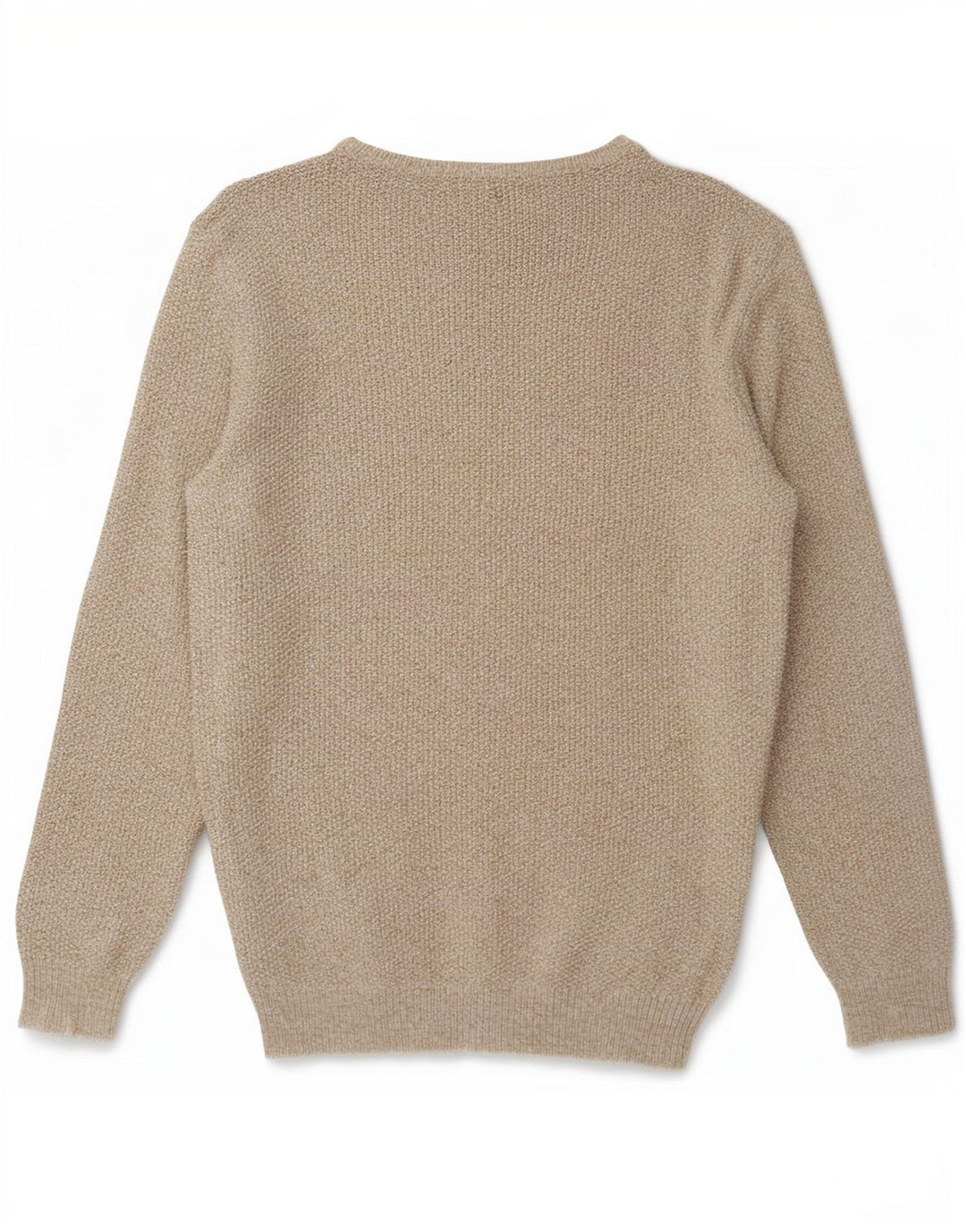 Zara Hombre Jersey Con Cuello Barco XL Gris Moteado