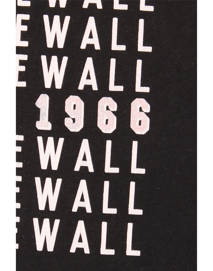 Vans Camiseta gráfica para mujer Top UK 46 Grande Poliéster negro