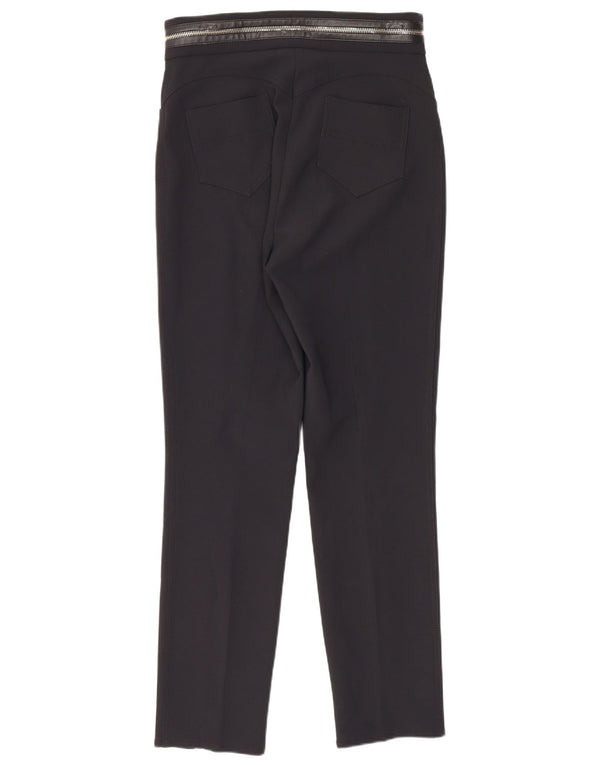 Elisabetta Franchi Pantalones casuales de cintura alta para mujer IT 42 Medium W26 L26 B