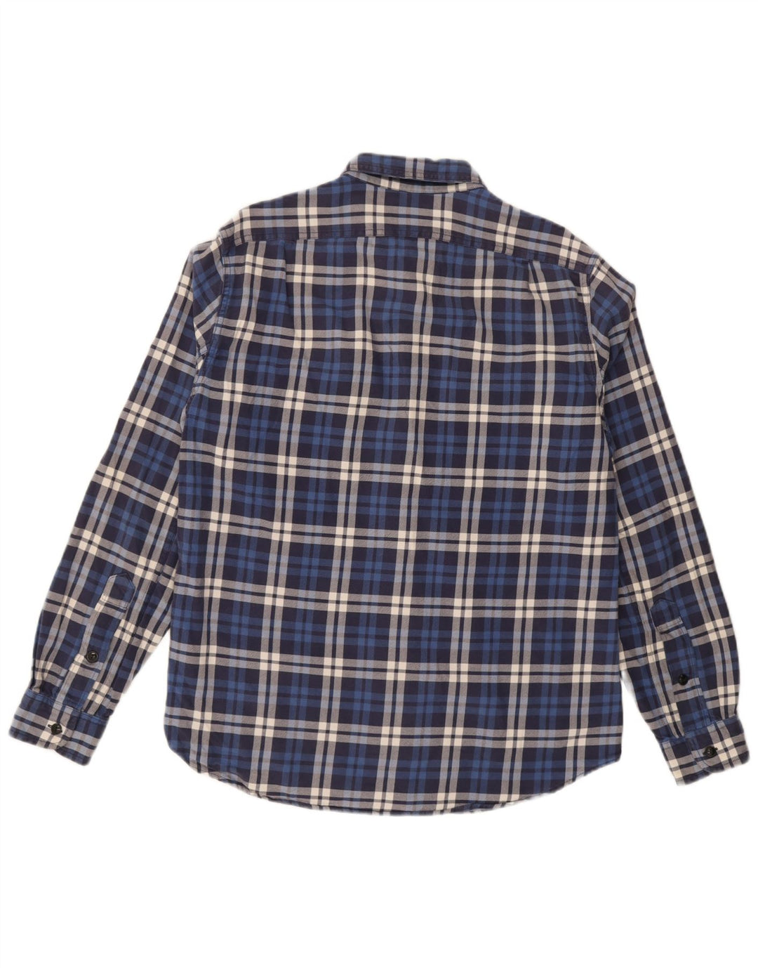 Camisa de franela para hombre J. Crew a cuadros en azul medio