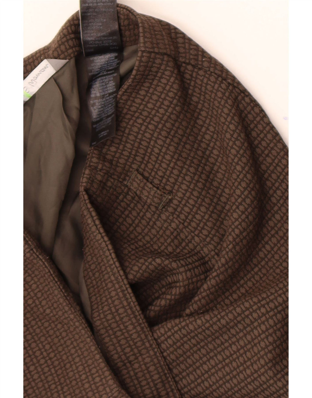 Falda lápiz para mujer Marks & Spencer W32 Poliéster geométrico marrón grande