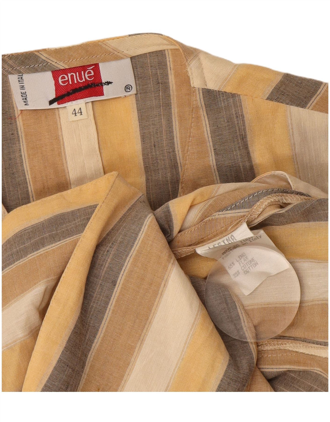 Vintage mujer sin mangas Blazer chaqueta IT 44 medio multicolor rayas