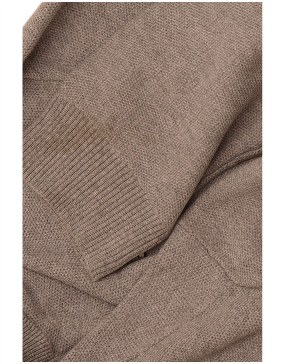 TOMMY HILFIGER Jersey con cuello y cremallera para hombre XL Algodón gris