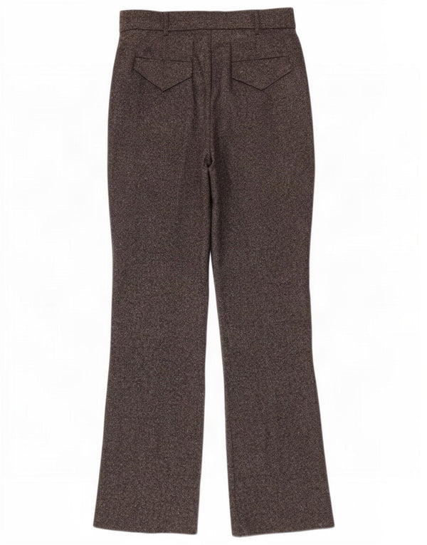 Stefanel Womens High Waist Straight Suit Trousers EU 42 Large W28 L31 Grey