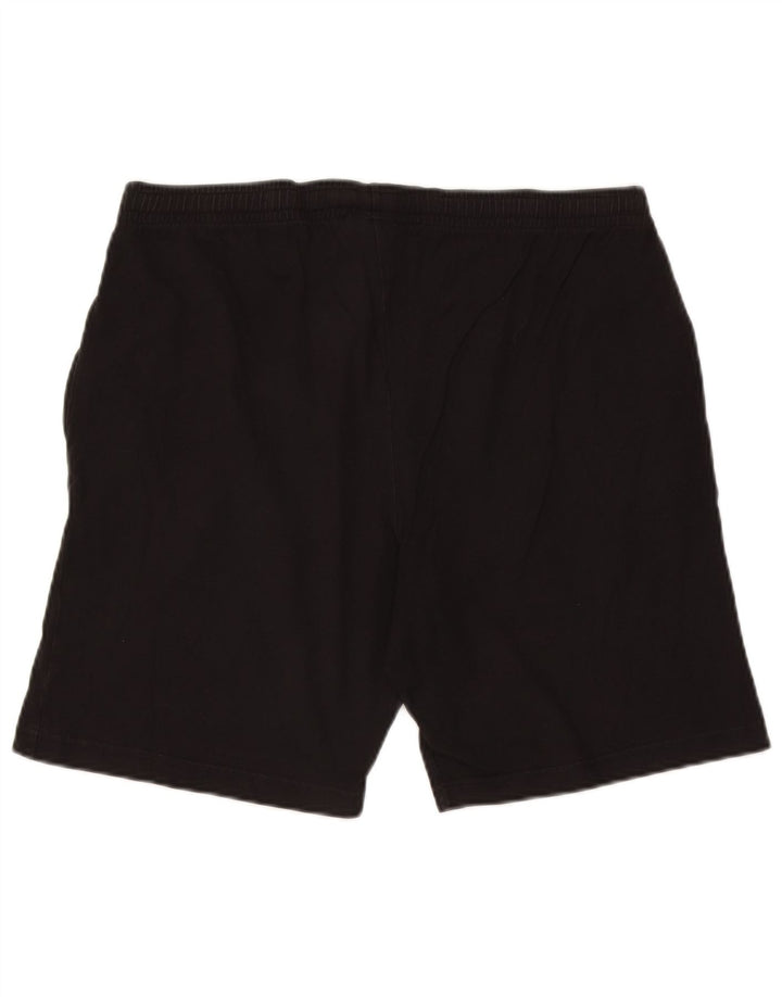 Champion - Pantalones cortos deportivos para hombre, talla grande, color negro