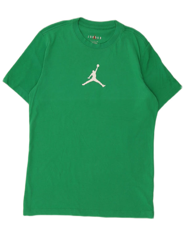 Jordan - Camiseta gráfica para hombre, talla pequeña, algodón verde