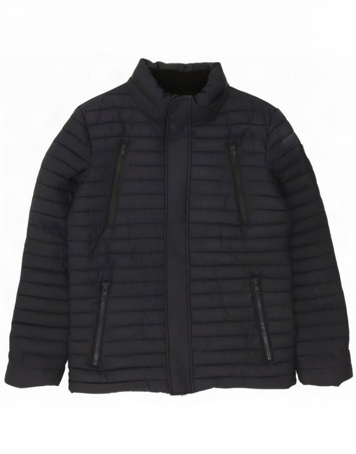 Superdry Chaqueta acolchada para hombre UK 40 Large Azul marino Poliéster