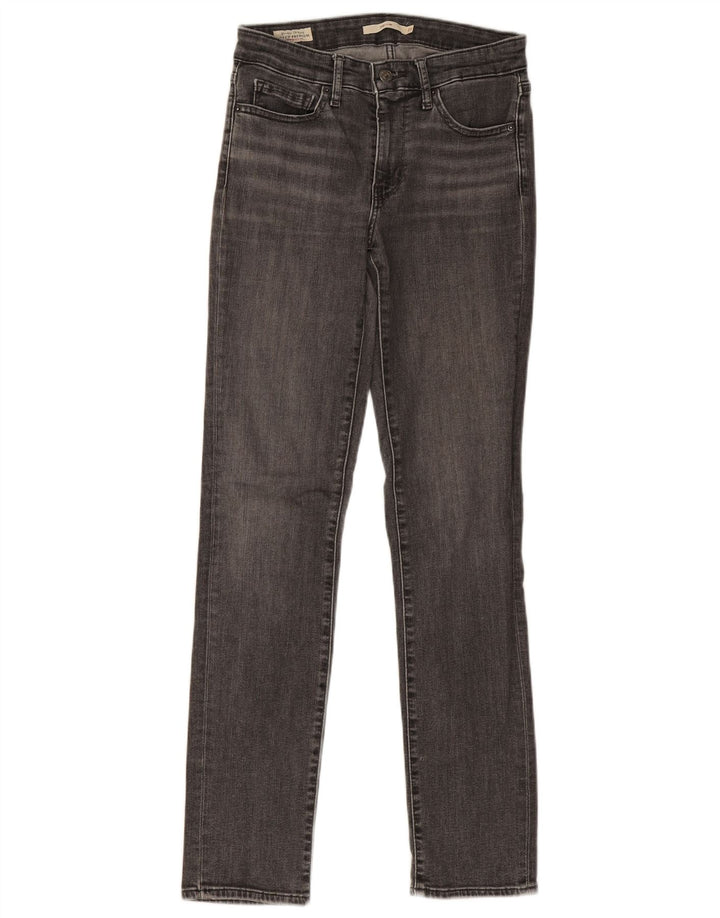 Levi's Mujer 712 Slim Jeans W27 L31 Algodón Gris