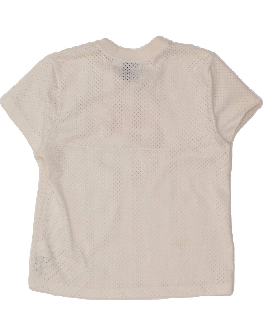 NIKE Womens Graphic T-Shirt Top UK 10 Small White Polyester Vintage Nike and Second-Hand Nike from Messina Hembry 
