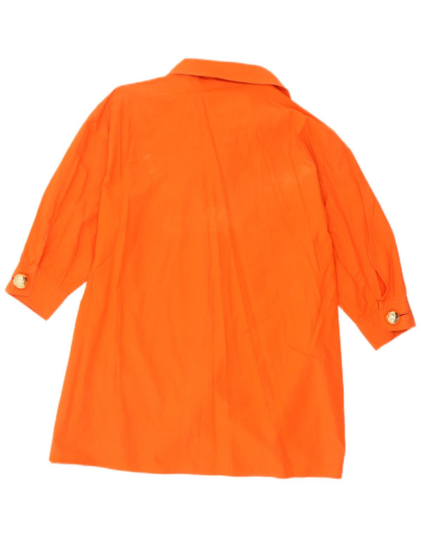 Iceberg Blusa tipo camisa con gráfico extragrande para mujer IT 40 Small Orange