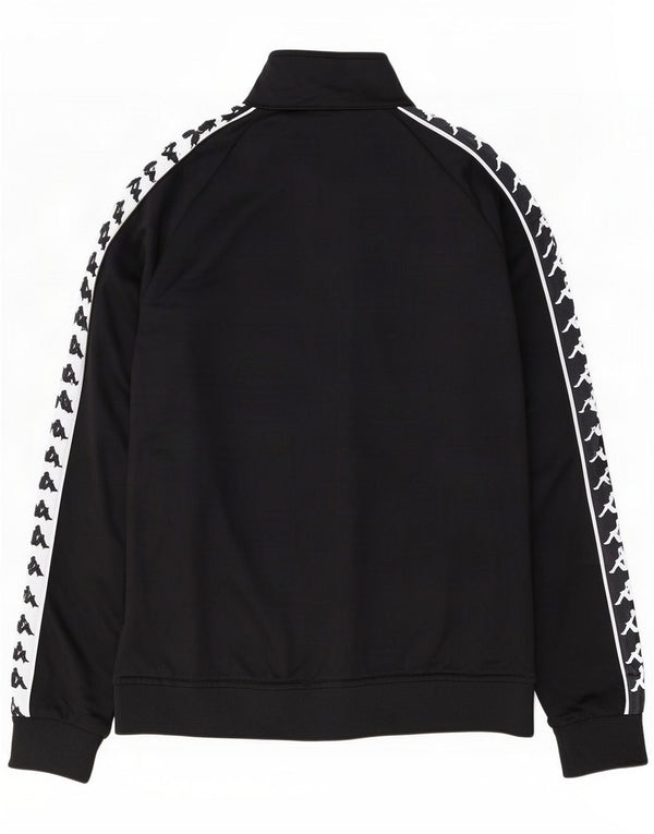 Kappa Chaqueta de chándal con gráfico para mujer UK 40 Medium Black Colourblock