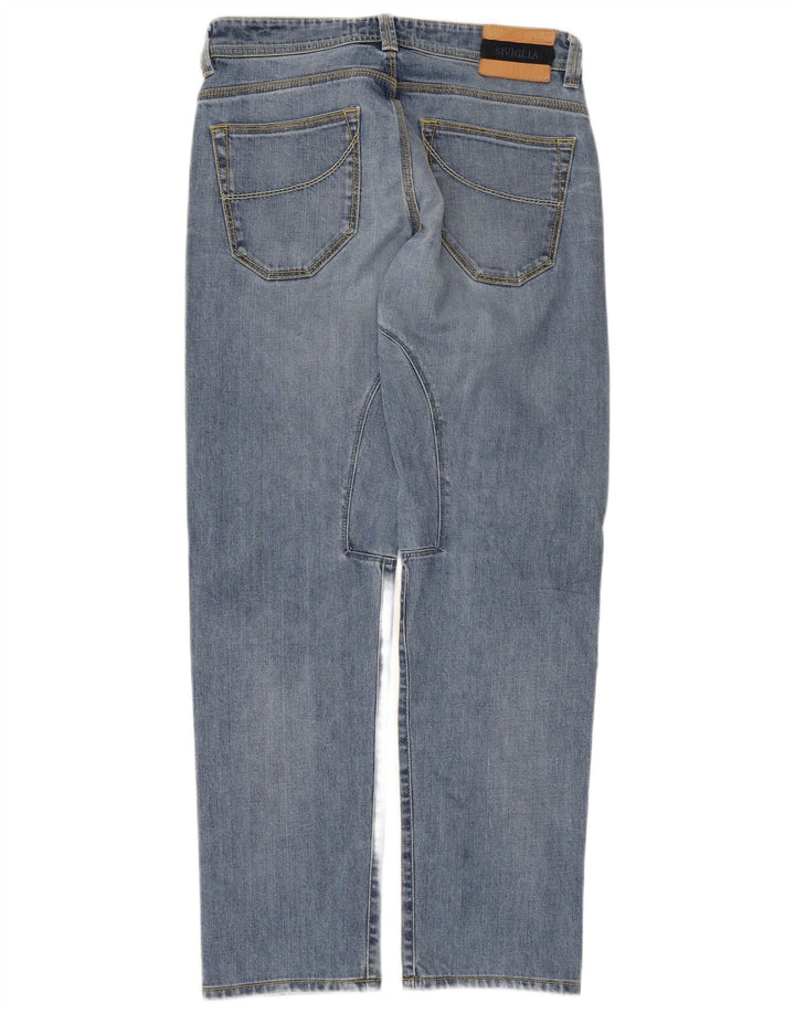 SIVIGLIA Vaqueros rectos para hombre W33 L30 Algodón azul