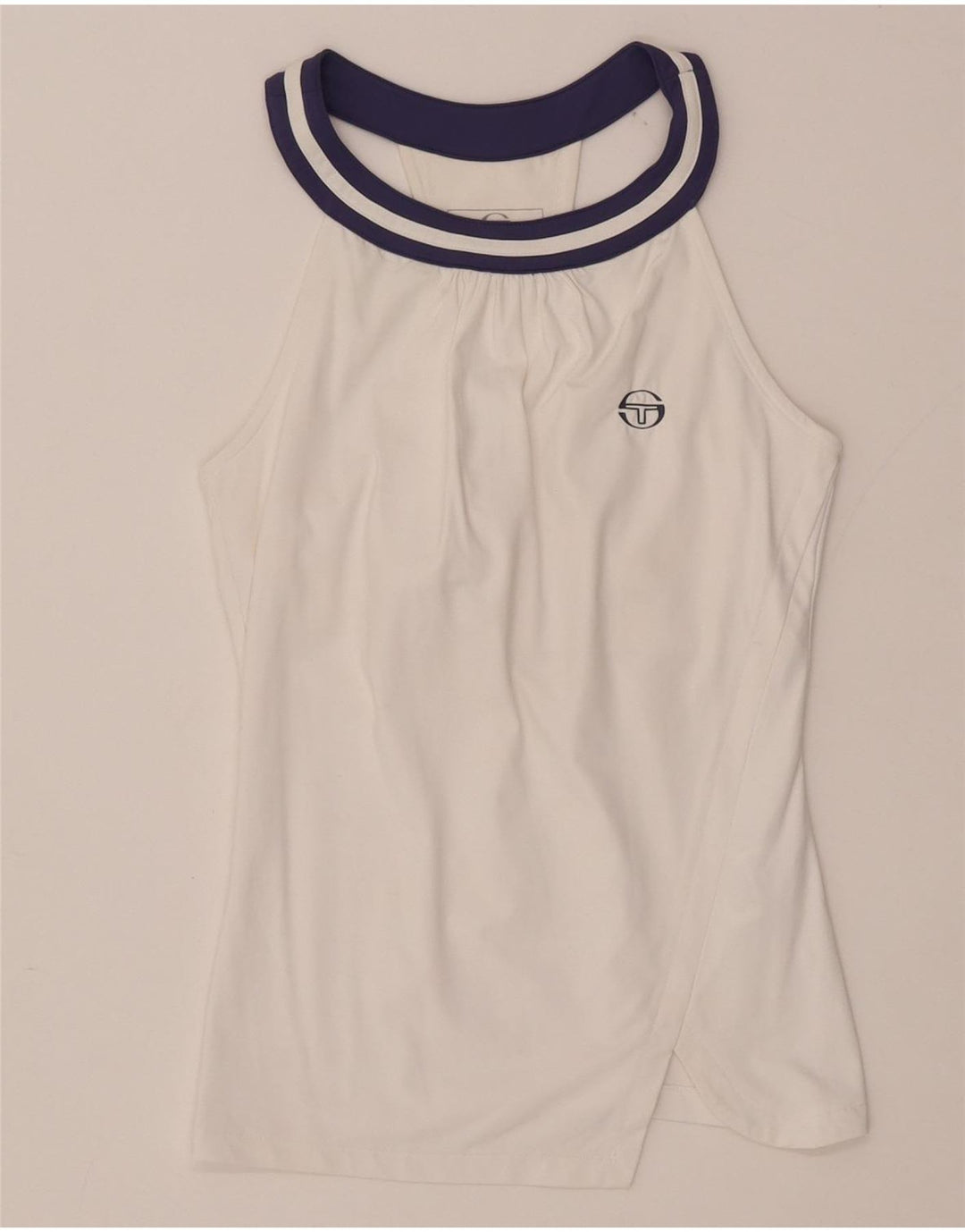 Sergio Tacchini Camiseta sin mangas para mujer UK 4 XS Nylon blanco