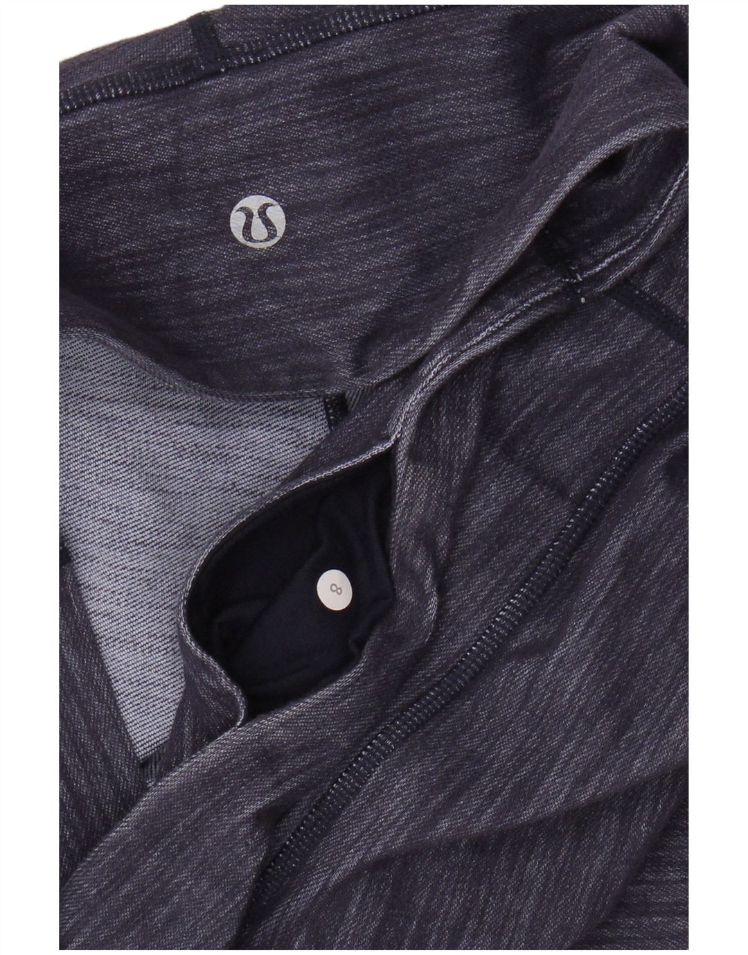 LULULEMON Leggings Capri para Mujer US 8 Mediano Púrpura Pinstripe