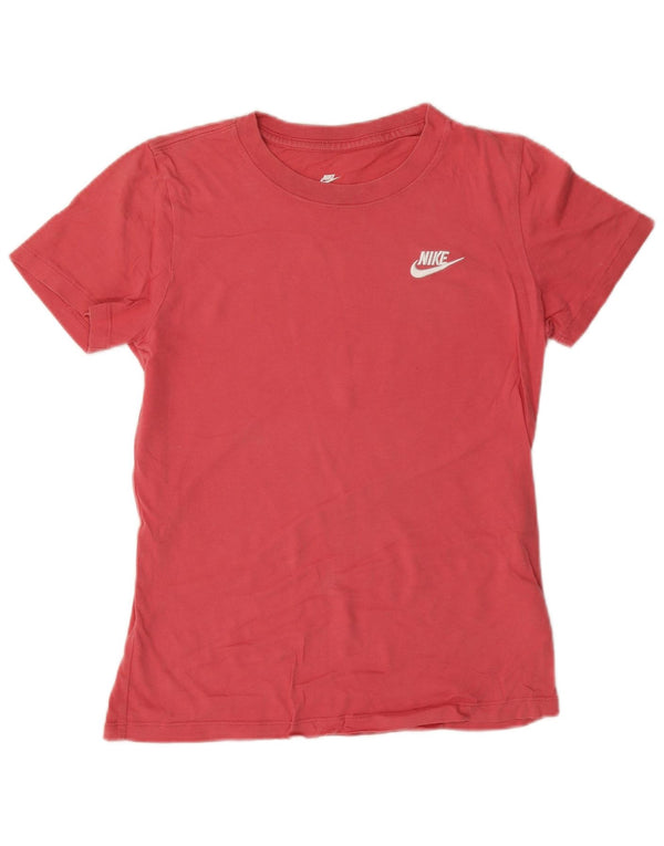 Nike Camiseta extragrande para mujer UK 6 XS Algodón rosa